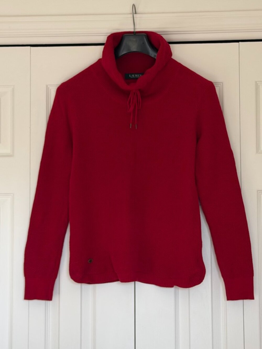 Lauren Ralph Lauren Waffle-Knit Cowl-Neck Sweater